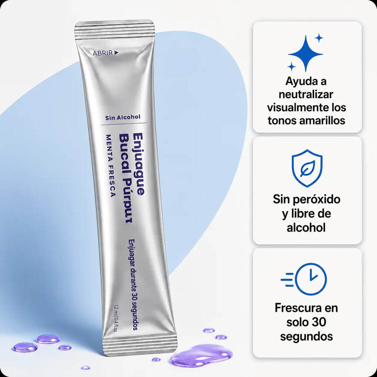 AVALER™ Purple Mouthwash  Sonríe con más confianza.