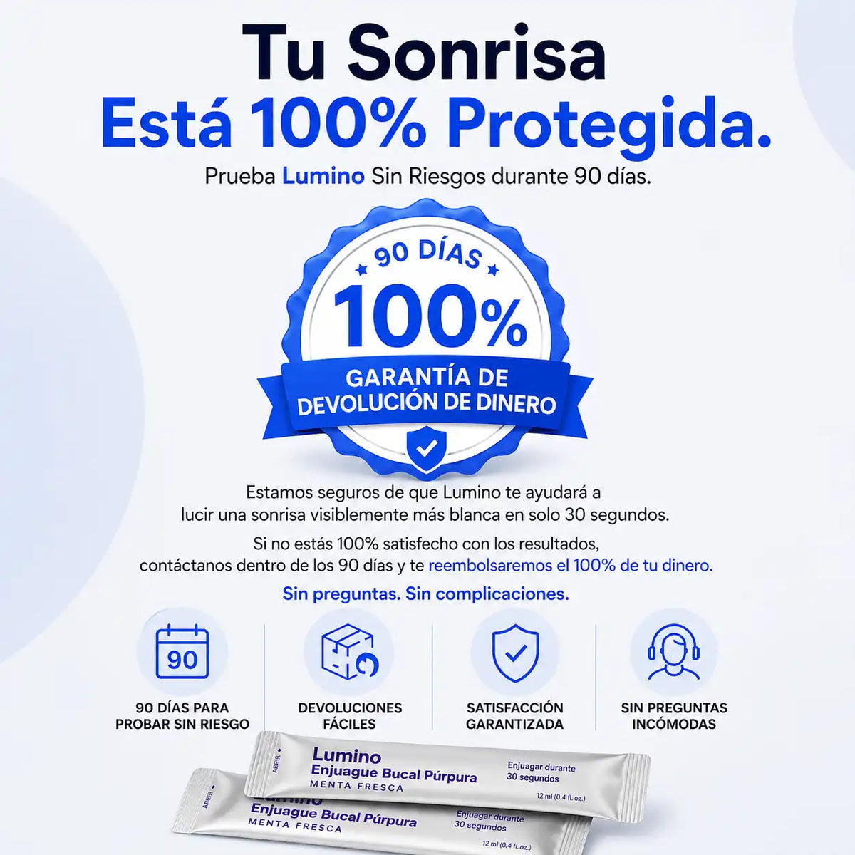 AVALER™ Purple Mouthwash  Sonríe con más confianza.