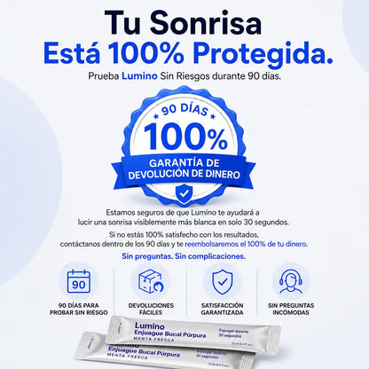 AVALER™ Purple Mouthwash  Sonríe con más confianza.