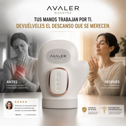 AVALER Hand Therapy Devuélvele a tus manos el descanso que se merecen.