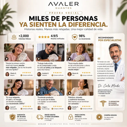 AVALER Hand Therapy Devuélvele a tus manos el descanso que se merecen.