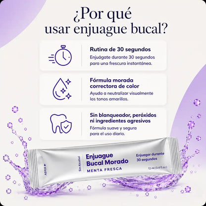 AVALER™ Purple Mouthwash  Sonríe con más confianza.